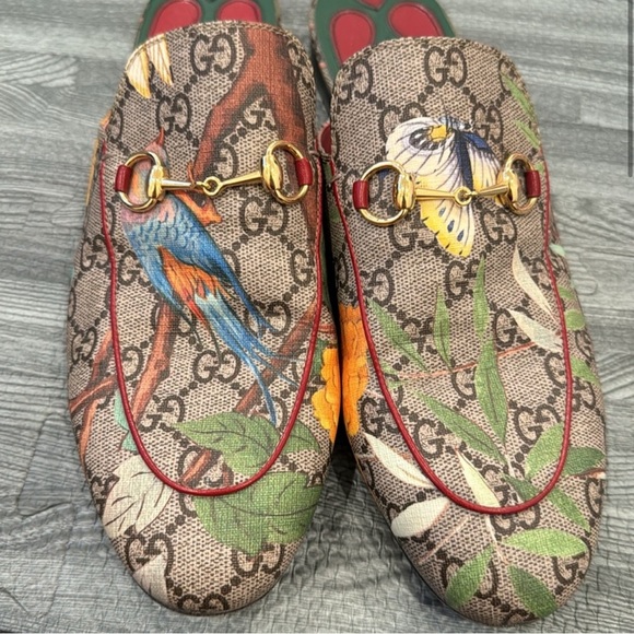 Gucci bird and butterfly print Princeton mule slide - Picture 3 of 9